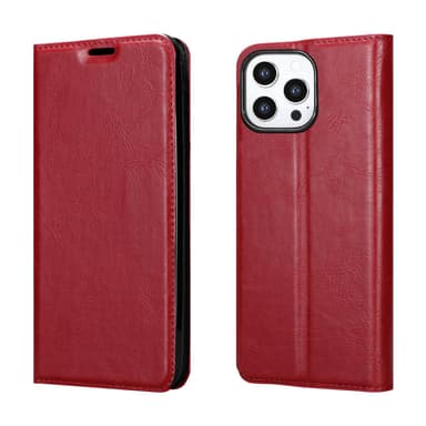 iPhone 13 PRO MAX Suojakuori Lompakkokotelo (Punainen)