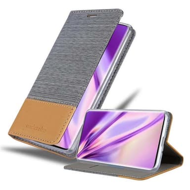 OnePlus 7T PRO Suojakuori Lompakkokotelo (harmaa)