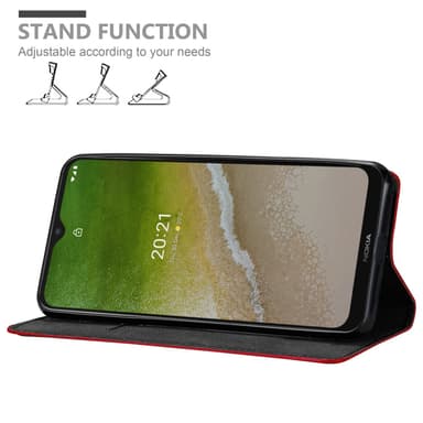 Nokia G50 5G Suojakuori Lompakkokotelo (Punainen)