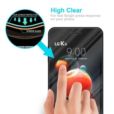 LG K8 2018 / K9 2018 Näytönsuoja Karkaistu lasi