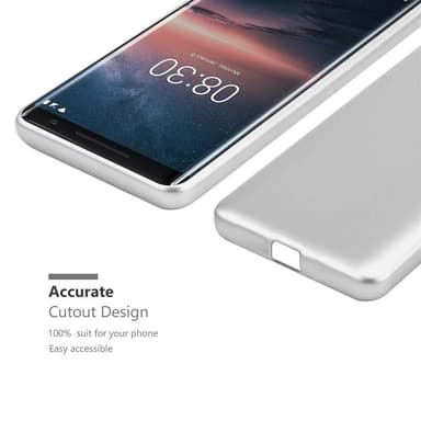 Nokia 8 Sirocco Suojakuori Kotelo (Hopea)