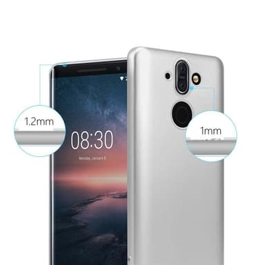 Nokia 8 Sirocco Suojakuori Kotelo (Hopea)