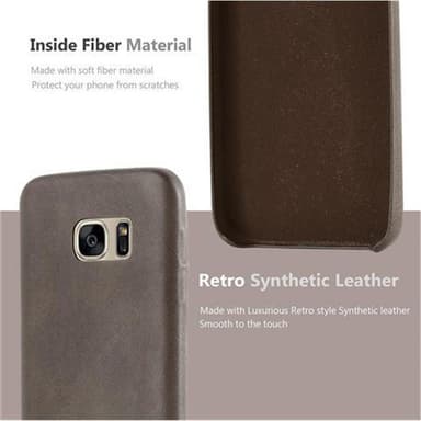 Samsung Galaxy S7 Suojakuori Case Kotelo (Ruskea)