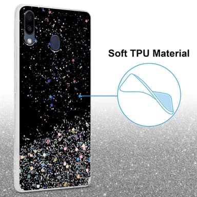 Samsung Galaxy M20 Suojakuori Kotelo (Musta)
