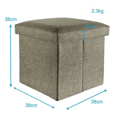 Kokoontaittuva Jakkara 38x38x38 cm Istuintuoli (ruskea)