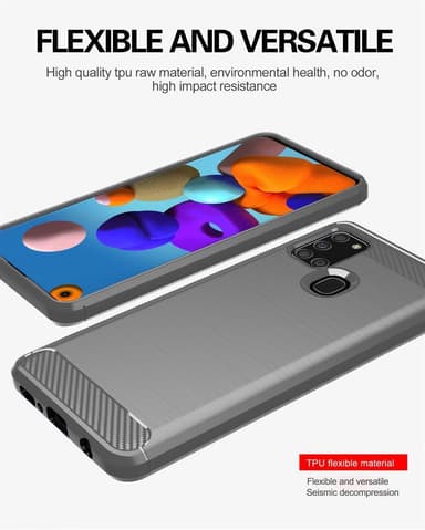 Suojakuori Samsung Galaxy A21s Kotelo (harmaa)
