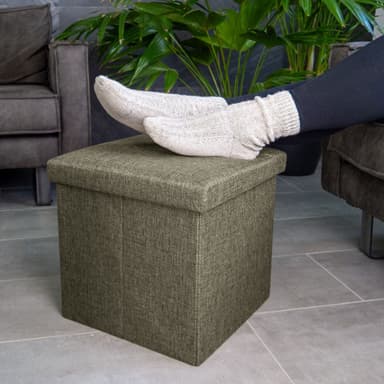 Kokoontaittuva Jakkara 38x38x38 cm Istuintuoli (ruskea)