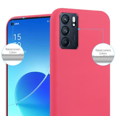 Suojakuori Oppo Reno6 5G Kotelo (Punainen)