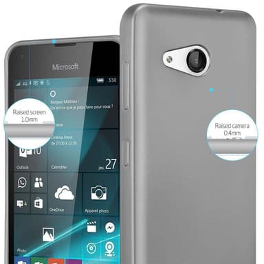 Nokia Lumia 550 Suojakuori Kotelo (harmaa)