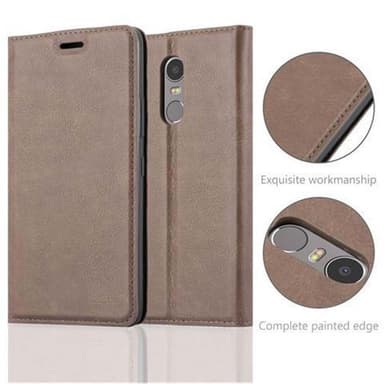 Lenovo K6 NOTE Suojakuori Lompakkokotelo (Ruskea)