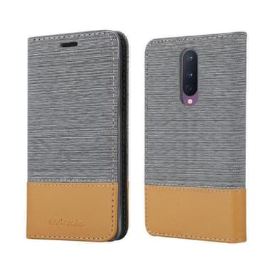 OnePlus 8 Suojakuori Lompakkokotelo (harmaa)