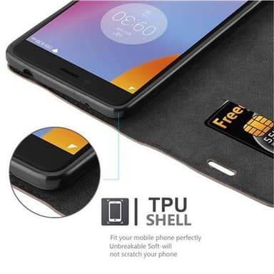 Lenovo K6 NOTE Suojakuori Lompakkokotelo (Ruskea)