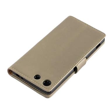 Sony Xperia M5 Suojakuori Lompakkokotelo (Ruskea)