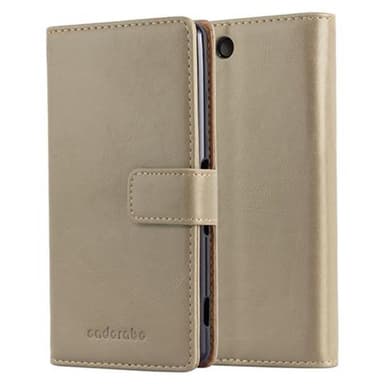 Sony Xperia M5 Suojakuori Lompakkokotelo (Ruskea)