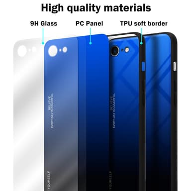 Suojakuori iPhone 7 / 7S / 8 / SE 2020 Kotelo (Musta)
