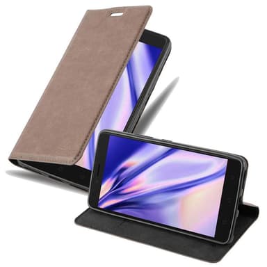 Lenovo K6 NOTE Suojakuori Lompakkokotelo (Ruskea)