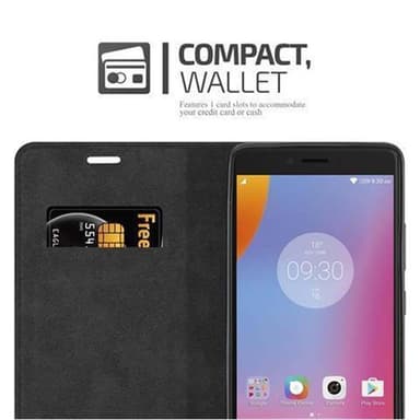Lenovo K6 NOTE Suojakuori Lompakkokotelo (Ruskea)