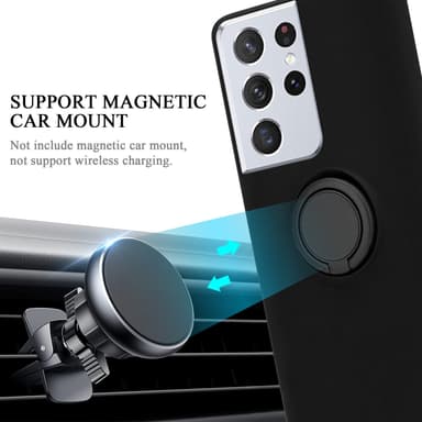 Samsung Galaxy S22 ULTRA Suojakuori Kotelo (Musta)