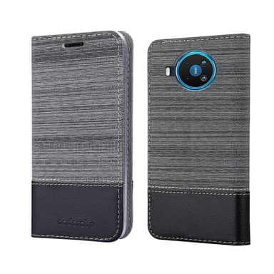Nokia 8.3 Suojakuori Lompakkokotelo (harmaa)