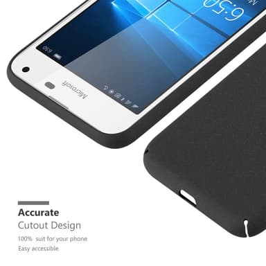 Nokia Lumia 650 Suojakuori Kotelo Case (Musta)