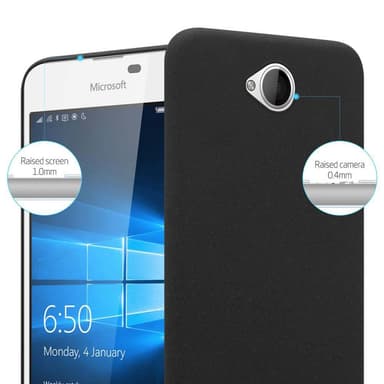 Nokia Lumia 650 Suojakuori Kotelo Case (Musta)