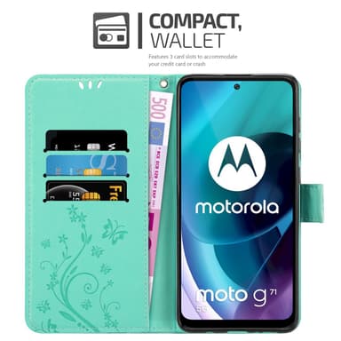 Motorola MOTO G71 5G Suojakuori Lompakkokotelo