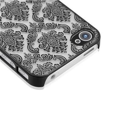 iPhone 4 / 4S Suojakuori Case Cover (Musta)