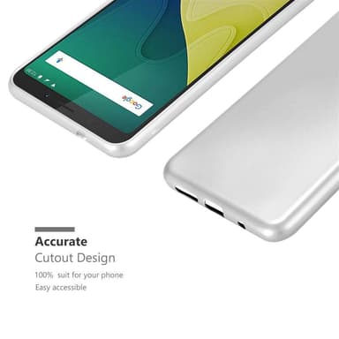 WIKO VIEW XL Suojakuori Kotelo (Hopea)