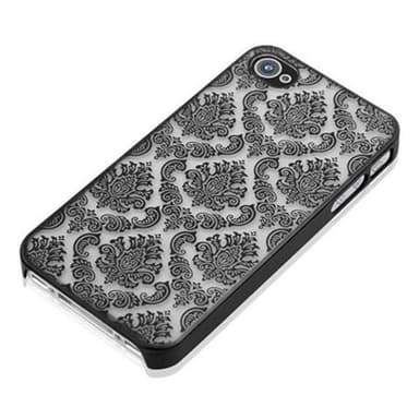 iPhone 4 / 4S Suojakuori Case Cover (Musta)