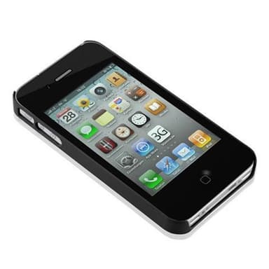 iPhone 4 / 4S Suojakuori Case Cover (Musta)