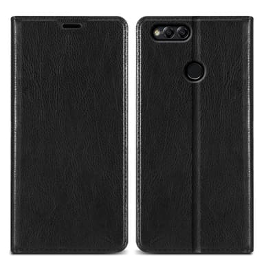 Honor 7X Suojakuori Lompakkokotelo (Musta)