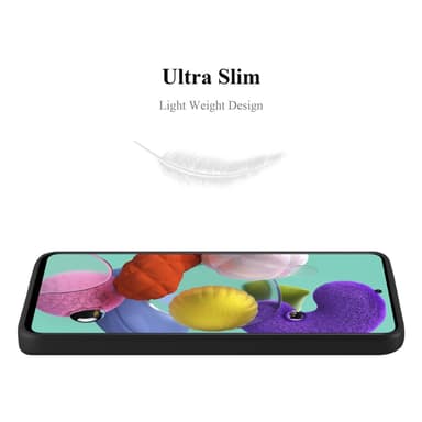 Samsung Galaxy A71 5G Suojakuori Kotelo (Musta)