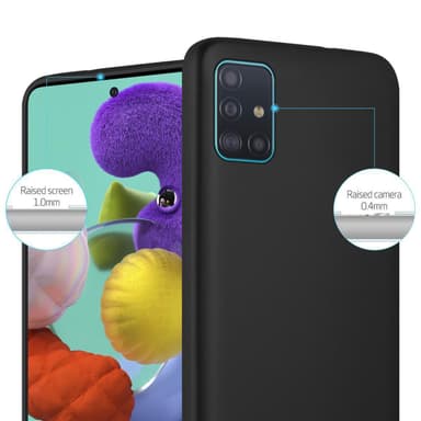 Samsung Galaxy A71 5G Suojakuori Kotelo (Musta)