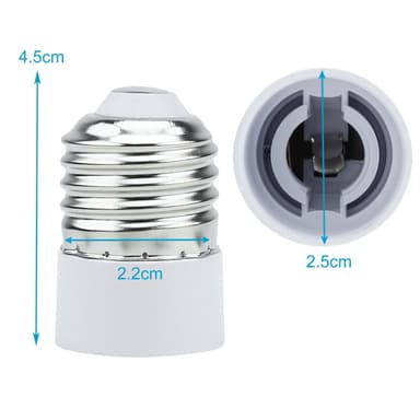 Lamppuadapteri 4x-sarjan alustamiseen (GU10 - E14)