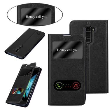 Lompakkokotelo LG K10 2016 Case (Musta)