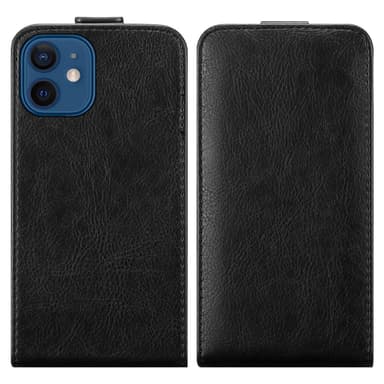 iPhone 12 / 12 PRO Suojakuori Lompakkokotelo (Musta)
