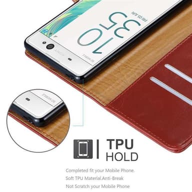 Sony Xperia XA Suojakuori Lompakkokotelo (Punainen)
