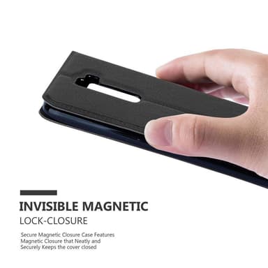 Lompakkokotelo LG K10 2016 Case (Musta)