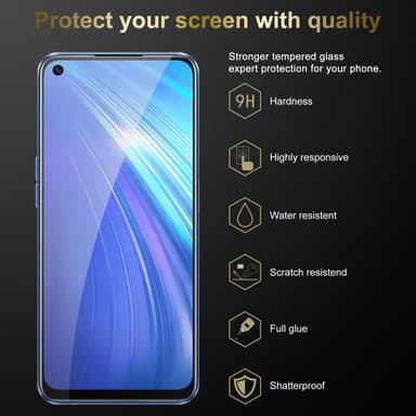 Realme 6 4G / 6s Näytönsuoja Karkaistu lasi Suojakalvo