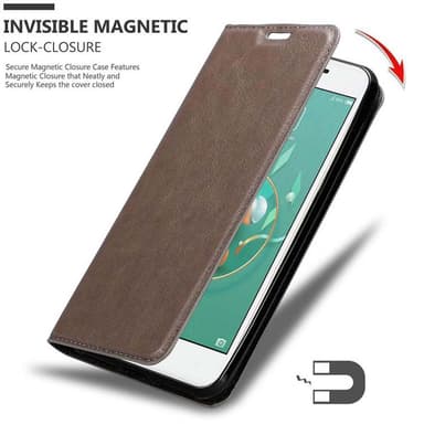 ZTE Nubia M2 LITE Suojakuori Lompakkokotelo (Ruskea)