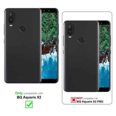 BQ Aquaris X2 Suojakuori Universaali (Musta)