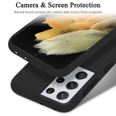Samsung Galaxy S21 ULTRA Suojakuori Kotelo (Musta)