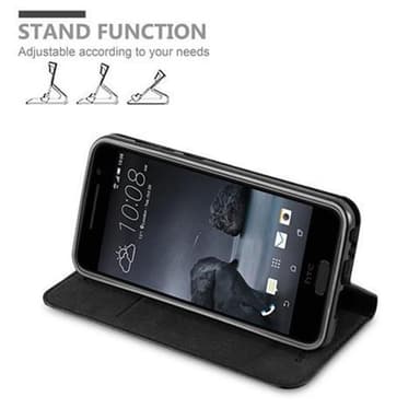 HTC ONE A9 Suojakuori Lompakkokotelo (Musta)