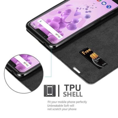 WIKO VIEW 2 GO Suojakuori Lompakkokotelo (Ruskea)