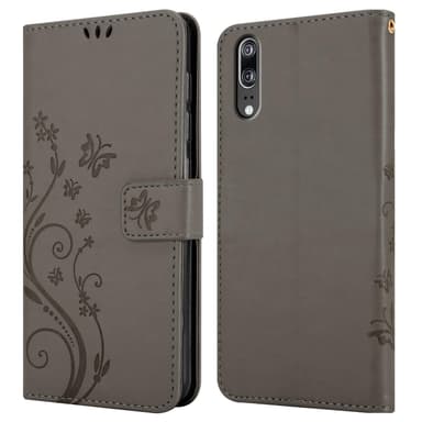 Huawei P20 Suojakuori Lompakkokotelo (harmaa)