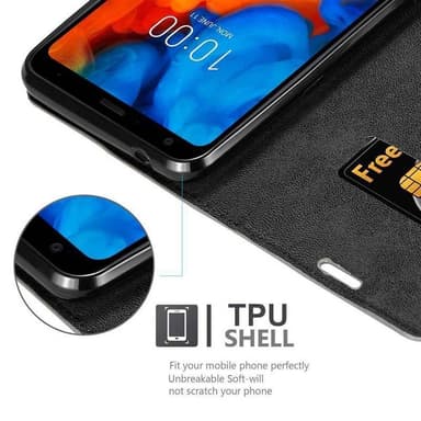 LG Q STYLUS Suojakuori Lompakkokotelo (Ruskea)