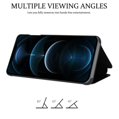 Suojakuori iPhone 13 PRO MAX Lompakkokotelo (Musta)