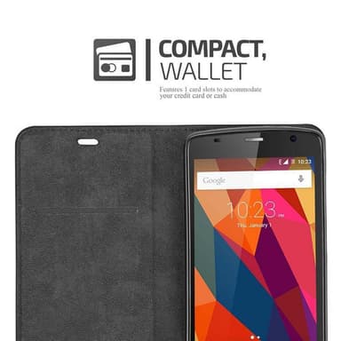 ZTE Blade L5 Suojakuori Lompakkokotelo (Ruskea)
