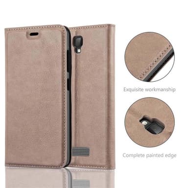 ZTE Blade L5 Suojakuori Lompakkokotelo (Ruskea)