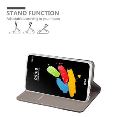 LG STYLUS 2 Suojakuori Lompakkokotelo (harmaa)